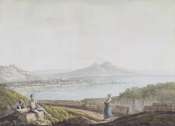 Neapol z Posillipo (wc nad grafitem na papierze)